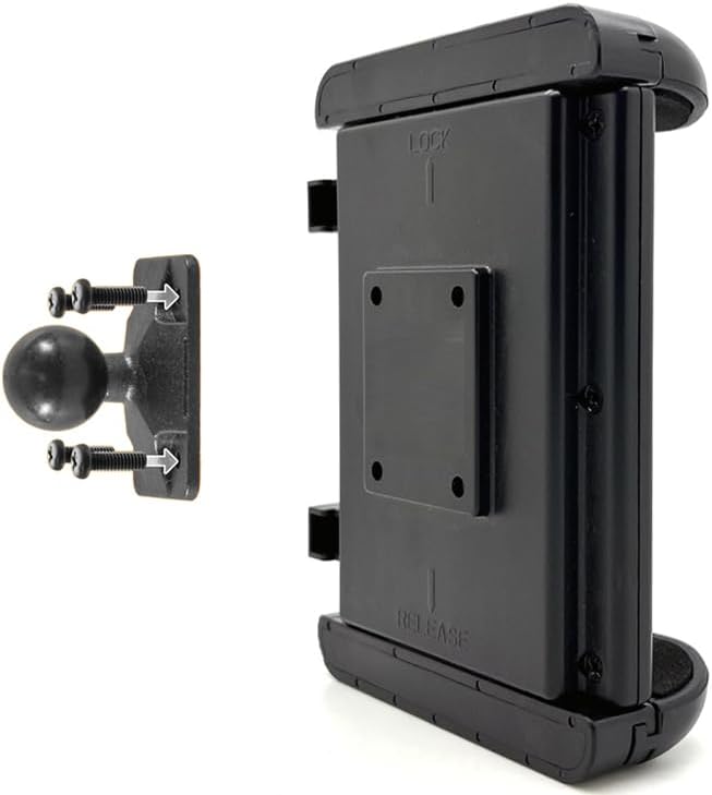 Miniatura 2 de LycoGear Soporte de tableta ELD mejorado para riel de asiento de piso para automóvil, camión, flota limusina, soporte ajustable de cuello de cisne