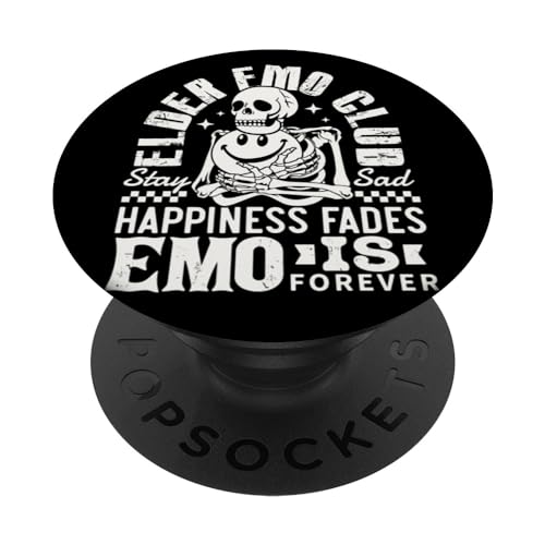 Elder Emo Forever Club Happiness Fades So Stay Sad Emo Regalos PopSockets PopGrip Intercambiable