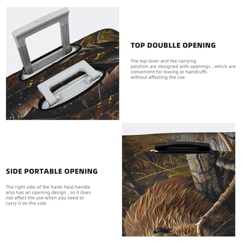 Housse valise Beaver blanche en polyester de protection pour taille S