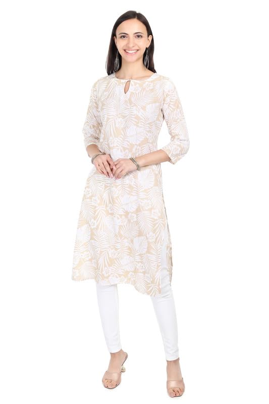 Image of Women's Rayon Kurta - Ethnic Wear Straight Kurti for Daily, Office & Festive Use
