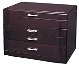 img_(日本製) 木製 アクセサリーボックス [ミラー付き/チェスト型] 4段 G-937R