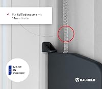BAUHELD 2x Rolladen-Gurtwickler Aufputz 14mm mit 5,5m Rolladengurt - Grau – Ansicht 7