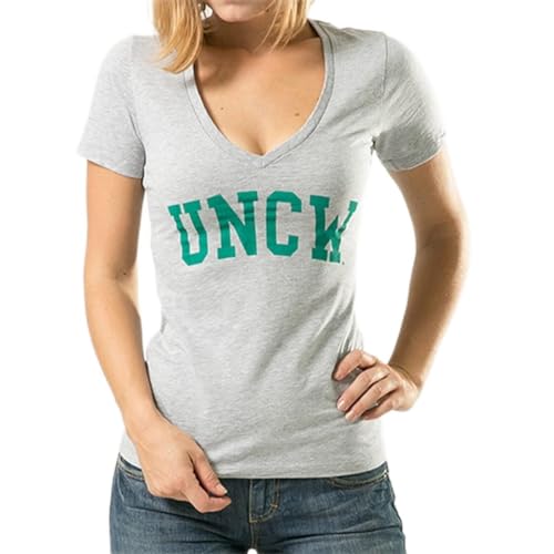 W Republic Women's UNC Wilmington Seahawks Game Day Tee, Heather Grey, X-Large - NCAA Officially Licensed Apparel