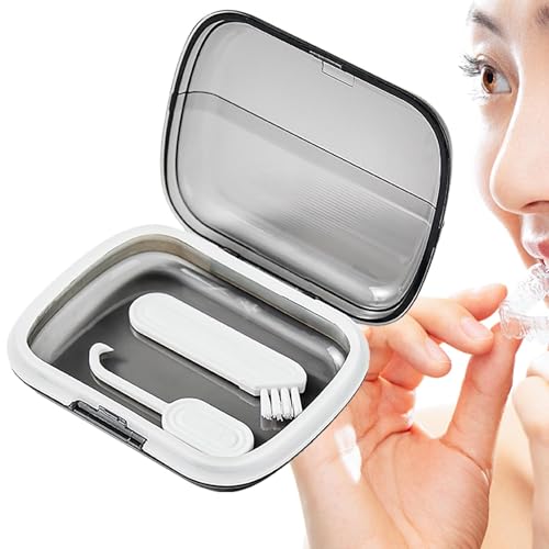Funda para alineador de ortodoncia, funda delgada para alineador, funda protectora bucal portátil, herramienta de extracción de aparatos ortopédicos para guardias nocturnos y retenedores de viaje