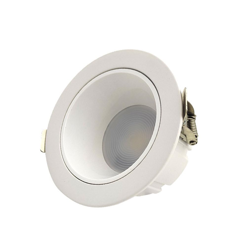 JKJZSALJ 3.4 Inch Led Baffle Trim Daylight Retrofit 10W Recessed Lighting Adjustable Gimbal Retrofit Spotlight Deep Anti-Glare Cob Spotlights Led Can Lights,White-4000K