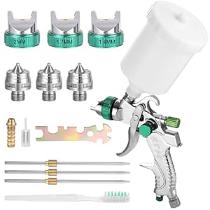 Faokze 11 HVLP Farbsprühsystem-Set 3 Düsen