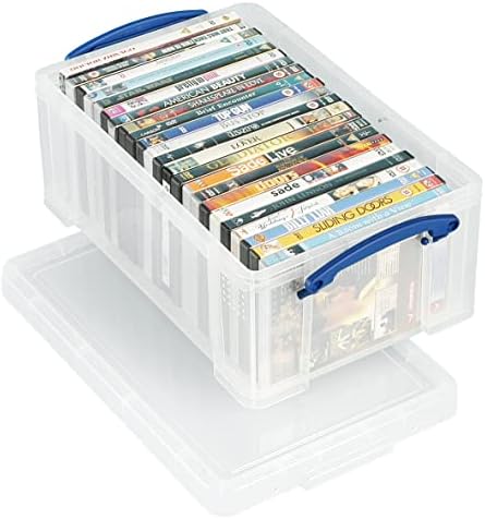 Really Useful 9 Litre Plastic Storage Box  - Clear, Standard Packaging