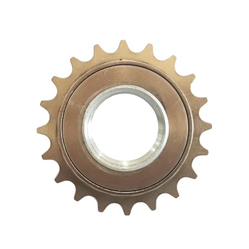 DONSP1986 Single Speed Bike Freewheel,16T/18T/20T/22T Bicycle Freewheel Threaded Type Freehub Replacement Part (20 Teeth)