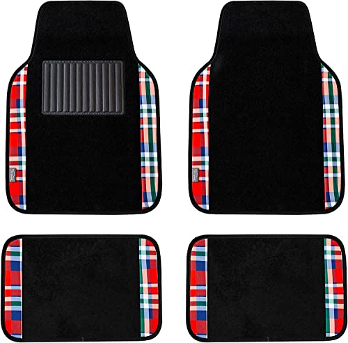 FH�O���[�v (FH Group International) �t���A�}�b�g �ԗp ���b�h �t�����g:64×46cm ���A:30×46cm ���j�o�[�T���t�B�b�g Tartan11 �v���C�h�g���� ��/SUV/�g���b�N/�o���ɓK�� �y���{���K�A���i�z F14