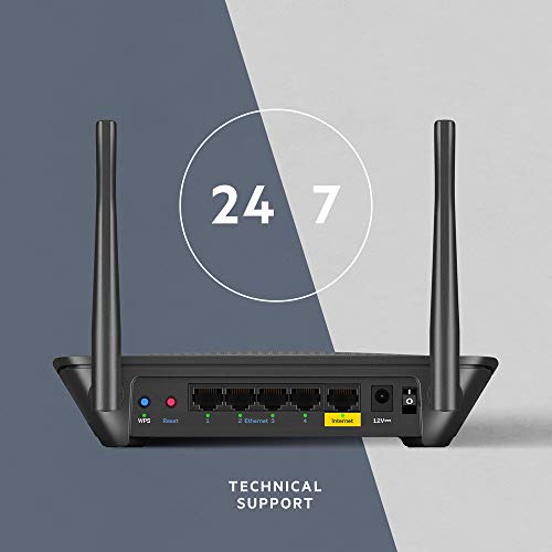 image for Linksys Mesh Wifi 5 Router, Dual-Band, 1,200 Sq. ft Coverage, Supports