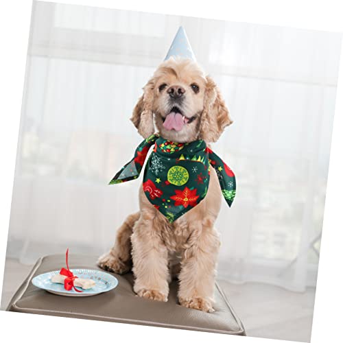 Mipcase 2 Pçs Cachecol De Baba De Pescoço Toalha De Babador Triângulo Elegante Lenço De Natal Bandan