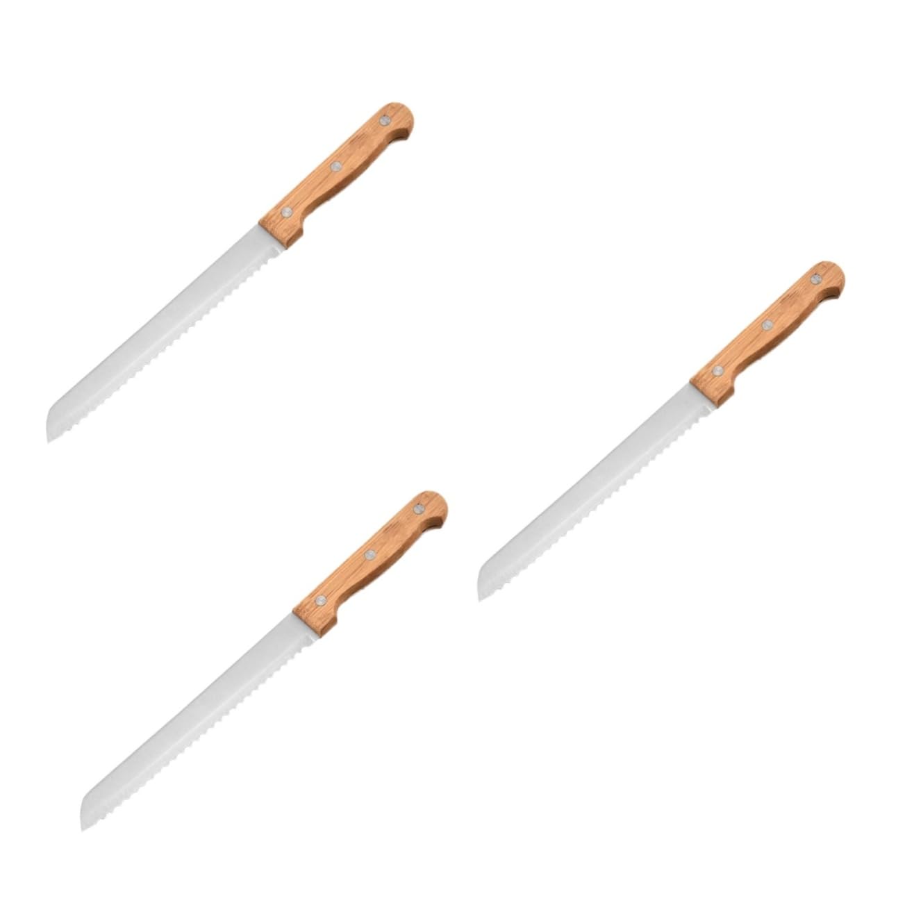 Alipis 3 Pezzi Coltello per Il Pane Cutter di Torta Strumenti per la Decorazione Cooker toastapane tagliatorte Strumento da Cucina affettatrice da Forno Acciaio Inossidabile Khaki