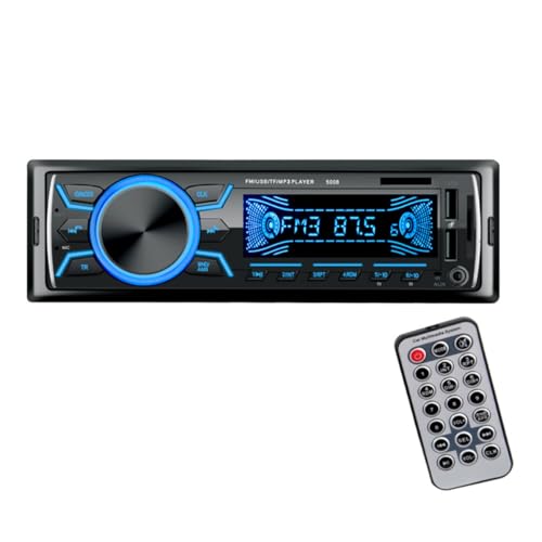 Lecteur de musique pour voiture FM SEWACC noir avec double USB et sortie 4 x 52W