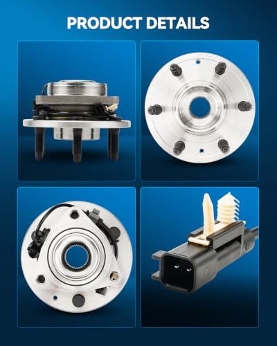 Image of PHILTOP 515160 4WD Front Wheel Bearing Hub Assembly for Silverado 1500