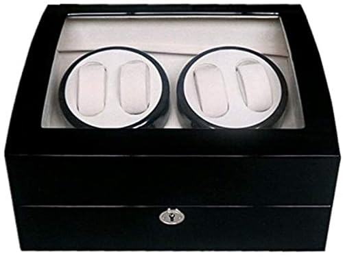 MYUYEE Watch Winder Boxes For 4 Watches Black,4+6 For Men Wooden Silent Watches Winders Display Box Storage Case It'S So Kind Of You