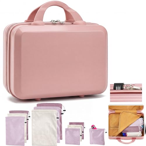 Dansydaisy Adult Game Toy Storage Organizer Case and 9 Pcs Toy Storage Bags Reusable Organizer Case Lock Box for Women and Men 3 Sized Bag for Home(Medium Regular Style Elegant Color)
