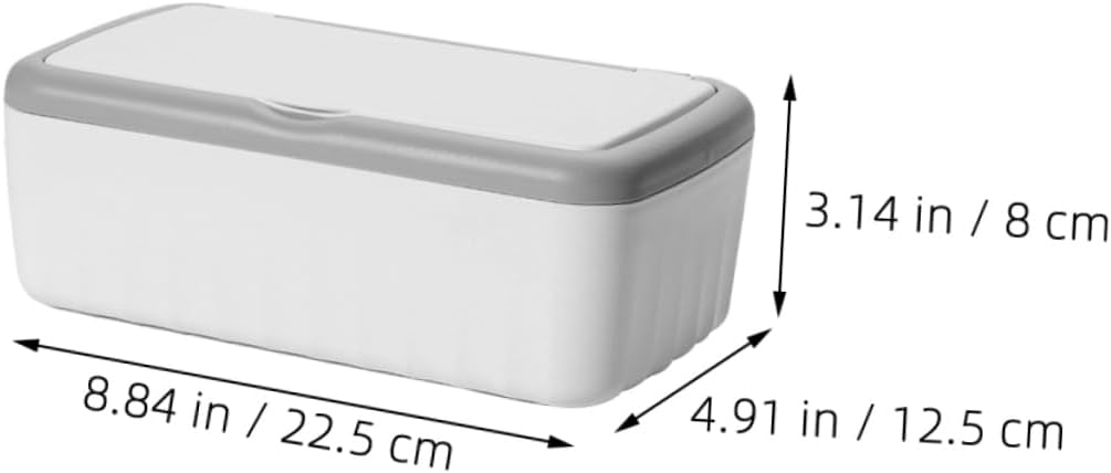 High Capacity Multifunction Tissue Storage Box Creative Wet Tissue Organizer Lid for Home Wipes and Bathroom Use Large Capacity Rectangular Design