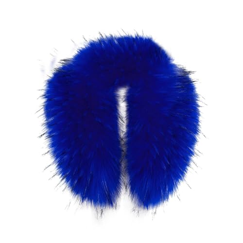 Eforcase Faux Fur Trim for Hood Replacement Faux Fur Collar Neck Warmer Scarf Wrap Faux Fur Collar Cold Weather Wrap Scarf