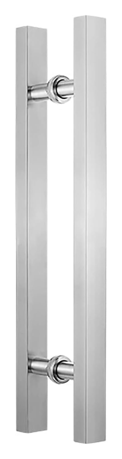 LQZAXSRDR Sliding Barn Door Handle, Sliding Door Pull Handle Double Sided H Push Bar Multicolor 50-150cm(Sier,60Cm/23.6In)