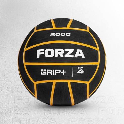 FORZA - FORZA Weighted Water Polo Ball – for Strength & Endurance Training, Premium Rubber, Grip+ Technology (800g, Size 4)