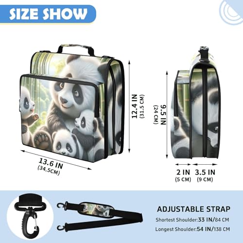 Sac de rangement panda imperméable idéal pour l'école - 3