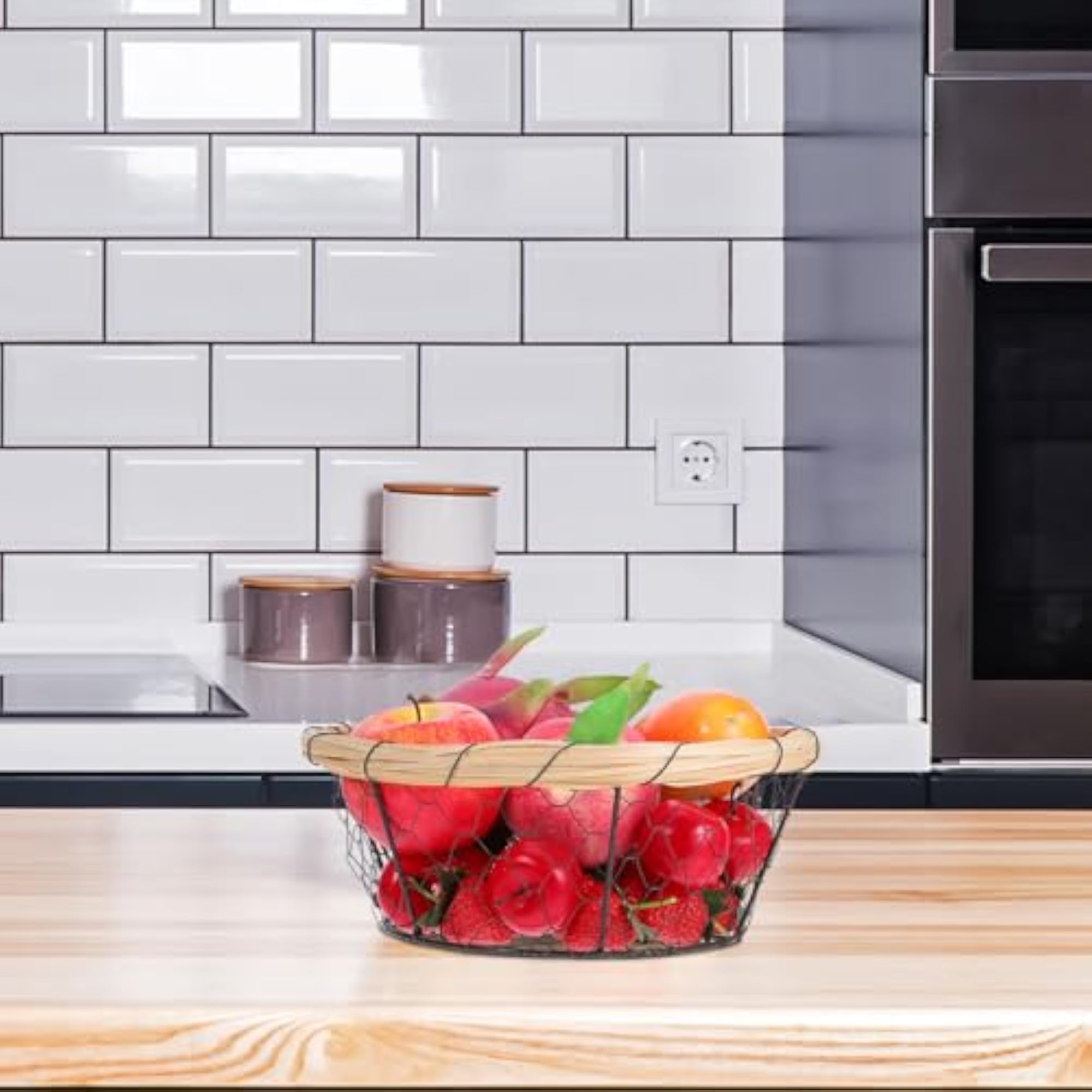 Wire Mesh Egg Basket and Bread Storage Bin