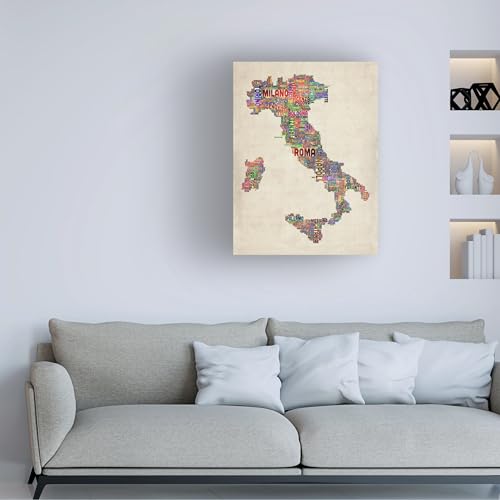 Wrapped Canvas Wall Art - Michael Tompsett 'Italy II' Wall Art for Living Room, Bedroom, or Office Décor - 18x24 by Trademark Fine Art - Image 3