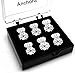 AmzonBasics - Original Magic Earring Lifters Adjustable Earring Lifts Earring Backs Bullets and Patches 2 Pairs Earring Lifters Backs Silver (Earring Lifters Silver)
