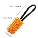Dingo Hundespielzeug Mop 19 x 7 cm mit Bungee Griff 41 cm Agility Apporte Motivation Spiel mit Hund Training Orange 15673