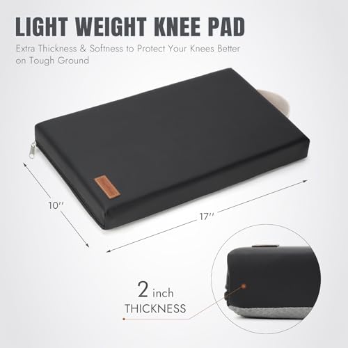 HappyPicnic Waterproof Garden Kneeling Pad - 2" Thick Soft Foam Kneeling Mat for Gardeners with Handle & Removable Cover, Knee Support for Bathing, Black by HappyPicnic - Image 4