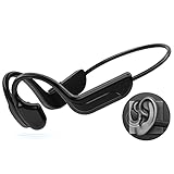 Open Ear Headphones, Air Conduction Headphones Lightweight Bluetooth 5.3 Wireless Sports Headset with Mic for Jogging Running Driving Cycling Hiking Yoga Indoor and Outdoor Use