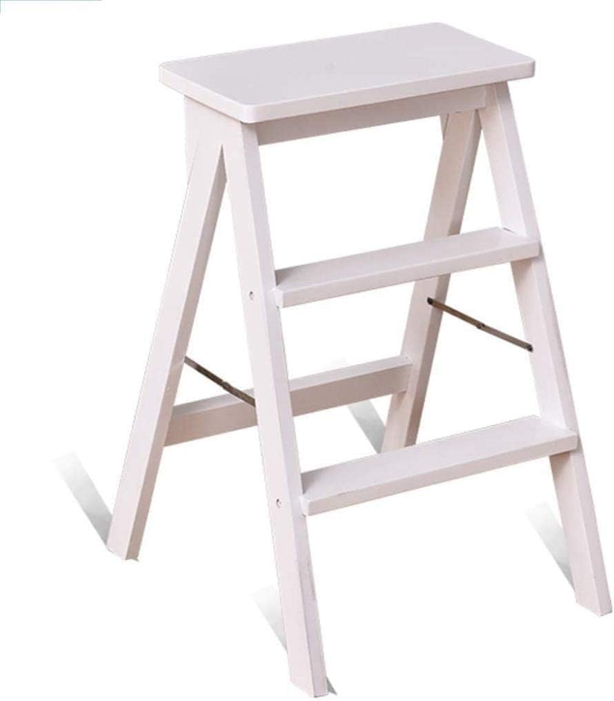 Échelle en bois pliante OKUOKA marron au design créatif et robuste