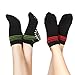 Qishare 2 paires Chaussettes Grip antidérapantes pour hommes et femmes,idéal pour le yoga,l'hôpital des personnes âgées,Pilates, Grossesse Maternité,Barre,trampoline,Zumba,Tai Chi et la maison (S)