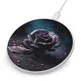 Purple Rose2 Wireless Charger 10W Portable Fast Wireless Charging Pad Compatible with Phone Slim Charging Station Lightweight Charger Mat Charging Block for Travel Home Office