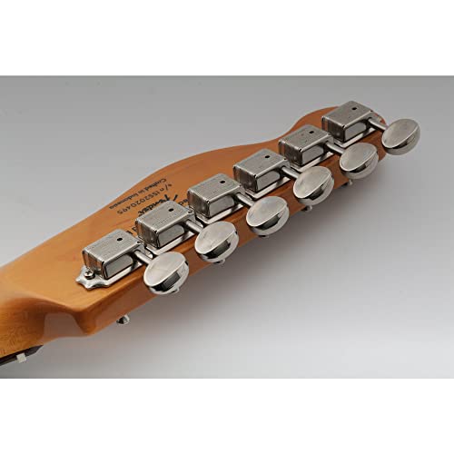 Wilkinson Vintage Deluxe Vintage 6-en-ligne Mécaniques Split Shaft pour Classic Vibe Fender Strat/Tele Style,Nickel - Les Beatles, Paul McCartney, John Lennon, RIngo Starr, George Harrison Wilkinson Vintage Deluxe Vintage 6-en-ligne Mécaniques Split Shaft pour Classic Vibe Fender Strat/Tele Style,Nickel – Image 8