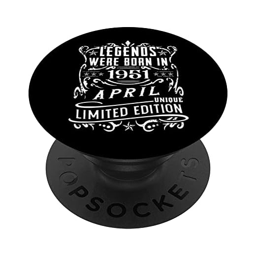 Cumpleaños Abril 1951 Edición Limitada Regalo April PopSockets PopGrip Intercambiable