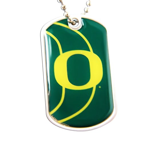 Aminco International Oregon Ducks Dynamic Dog Tag Necklace Charm Chain