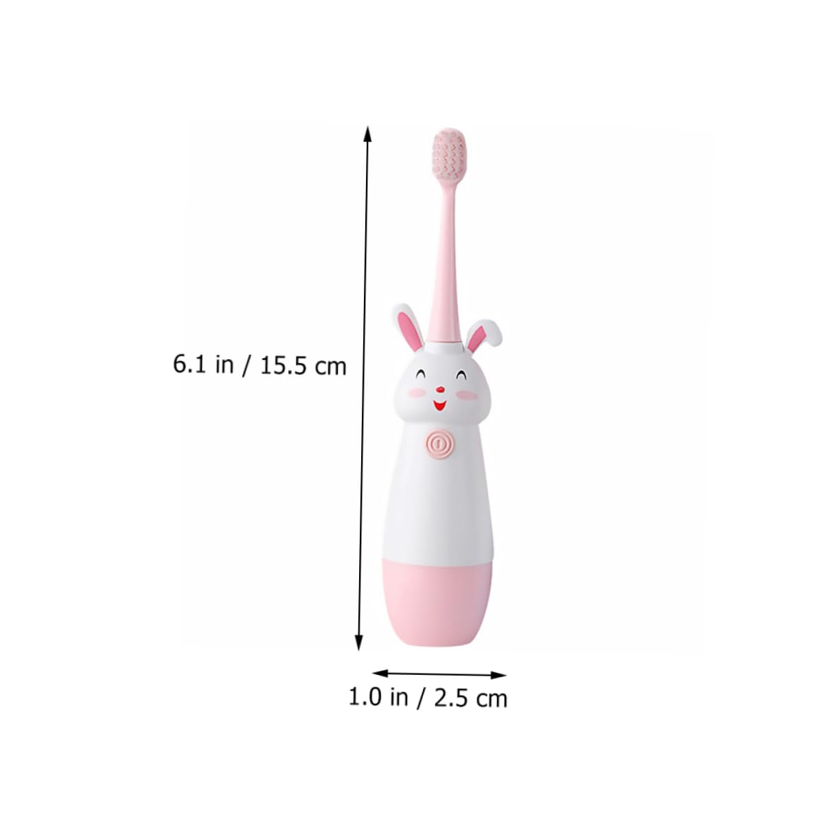 PACKOVE 3sets Spazzolino Elettrico Sonic Per Ragazza Ragazza Design Cartoon Ricaricabile Usb Facile Usare e Portatile Residui Per Viaggi e Uso Rosa