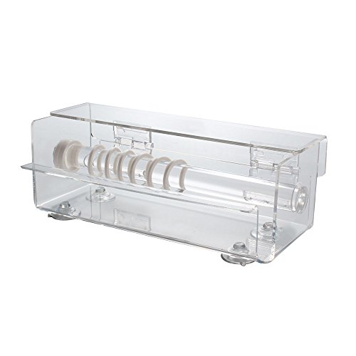 PDC Healthcare 500P Plastic Multiple Roll Dispenser with Flip-Top Cover & Bottom Suction Cup for 1" Core Rolls