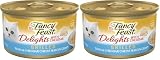 Fancy Feast Purina Delights with Cheddar Grilled Tuna and Cheddar Cheese Feast in Wet Cat Food Gravy Cat Food -3 oz. Cans (Pack of 48)