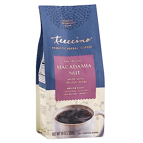 Café aux herbes sans caféine Teeccino Macadamia Superboost chicorée prébiotique