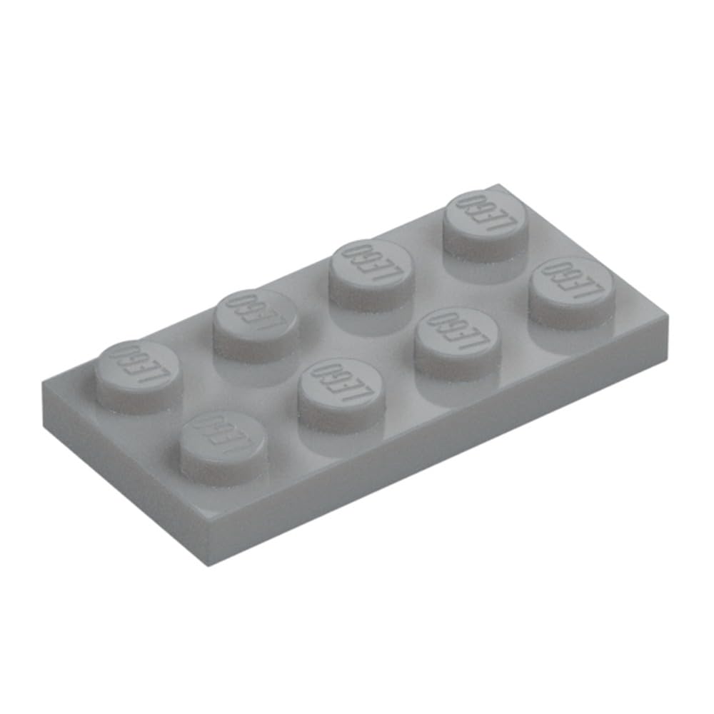 LEGO Construction Plate 2x4, Part 3020 (Light Bluish Gray, 10, Bricks) — image 1