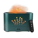 Depulat Flame Diffuser Humidifier 300ml Aroma Diffusers for Essential Oil Large Room-Upgrade with Re