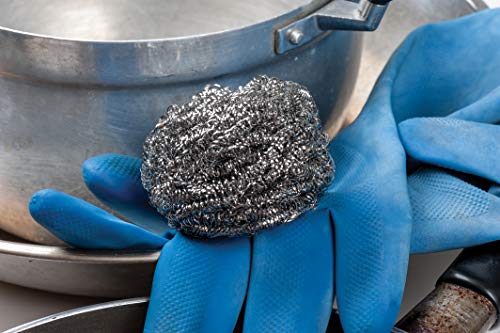 Image of HIC Kitchen Scouring Pad and Dish Scrubbers, Set of 6, Non-Scratch