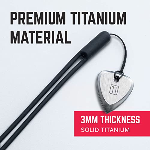 Gpca - Titanium Guitar Pick, All-Around Pick For Guitar, Bass And More, Unique Ukulele Picks With Silicone Strap, Must-Have Guitar Accessories, Gift For Musicians And Music Lovers #TOP2