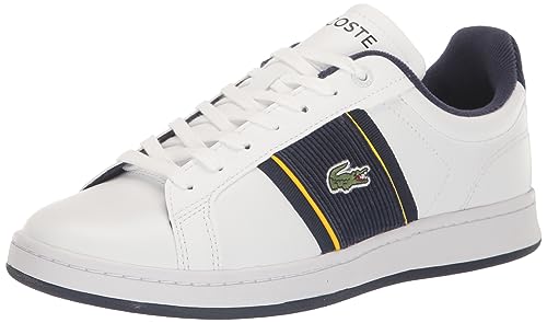 Lacoste メンズ Carnaby Pro Cgr 2231 SMA スニーカー, Wht/Nvy。, 11.5