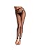 Be Wicked Women's Queen Size Fishnet Footless Tights, Black, Queen Size