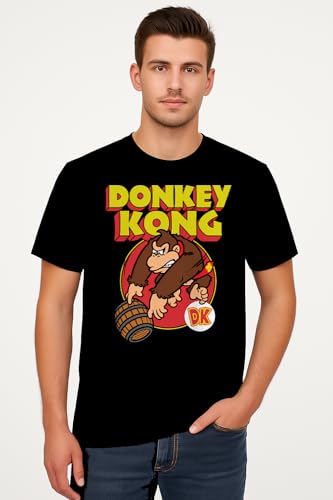 Nintendo Donkey Kong Barrel Throw Adult T-Shirt3