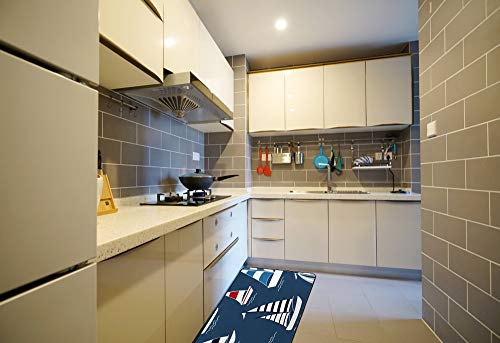 Alfombrilla antideslizante para cocina cisne tapete lavable decorativo grande de 39x20 inch 4