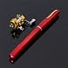 Krismile® 38inch Mini Portable Pocket Aluminum Alloy Fishing Rod Pen Great Gift (Red)